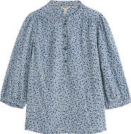Seasalt Cornwall Willow Path Floral Print Popover Top