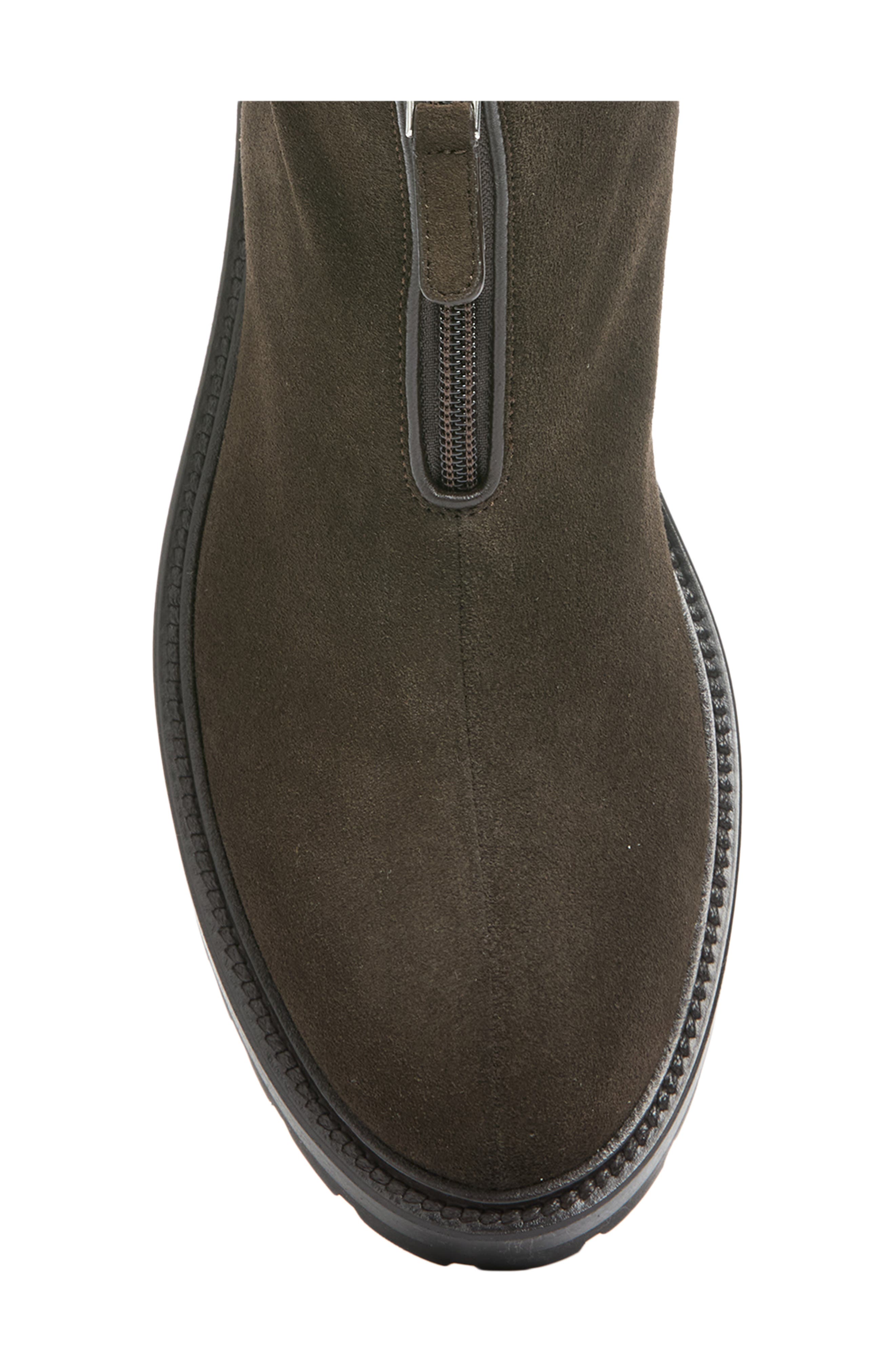 Hike Zip Leather Bootie, Alternate, color, MOKA
