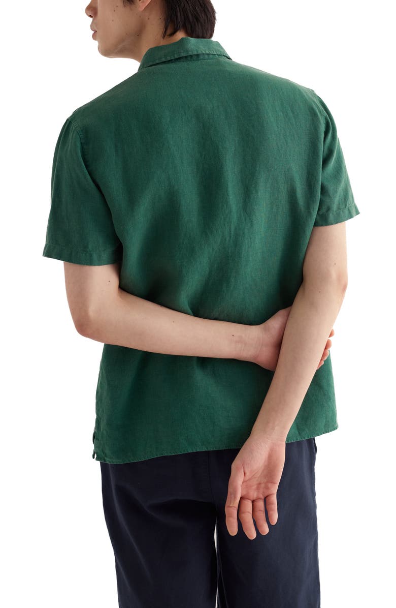 Seasalt Cornwall Carne Short Sleeve Linen Button-Up Shirt, Alternate, color,