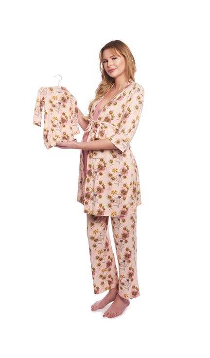 Analise During & After 5-Piece Maternity/Nursing Sleep Set for Mom & Baby