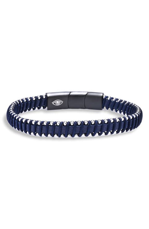Dante Cord Wrap Leather Bracelet