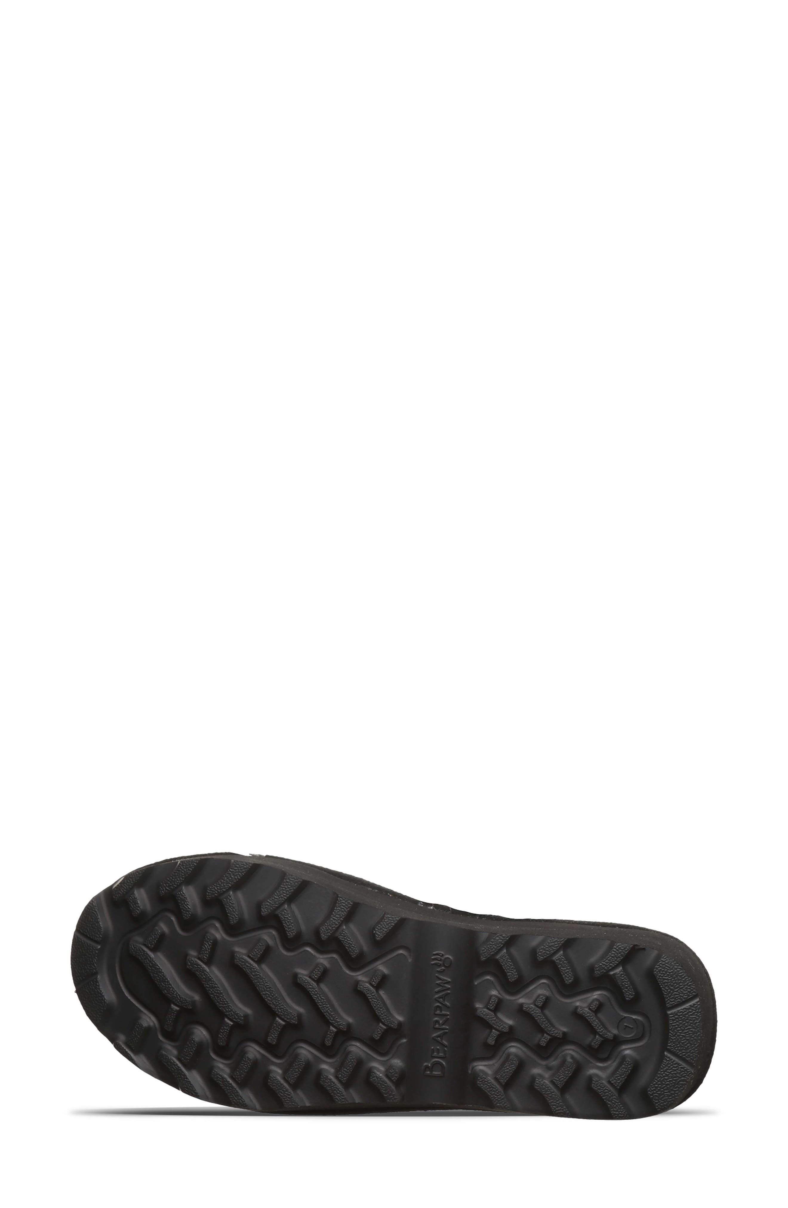 BEARPAW <p>Ascend Faux Leather Wedge Sandal (Women) </p>, Alternate, color, Black
