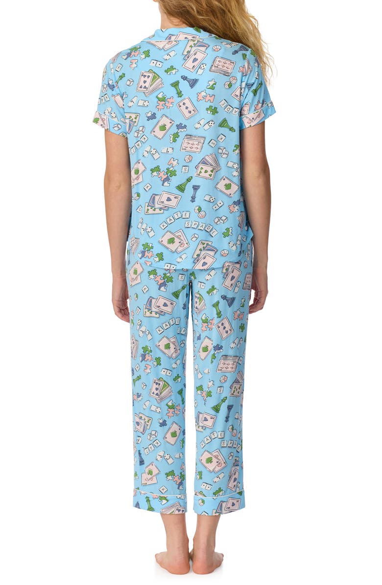Kate Spade New York print crop pajamas, Alternate, color,