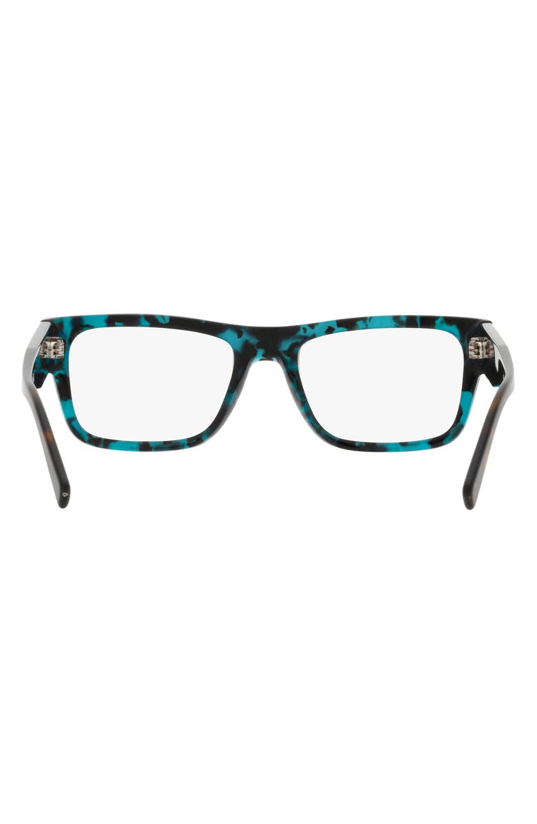Prada 52mm Rectangular Optical Glasses, Alternate, color, Havana