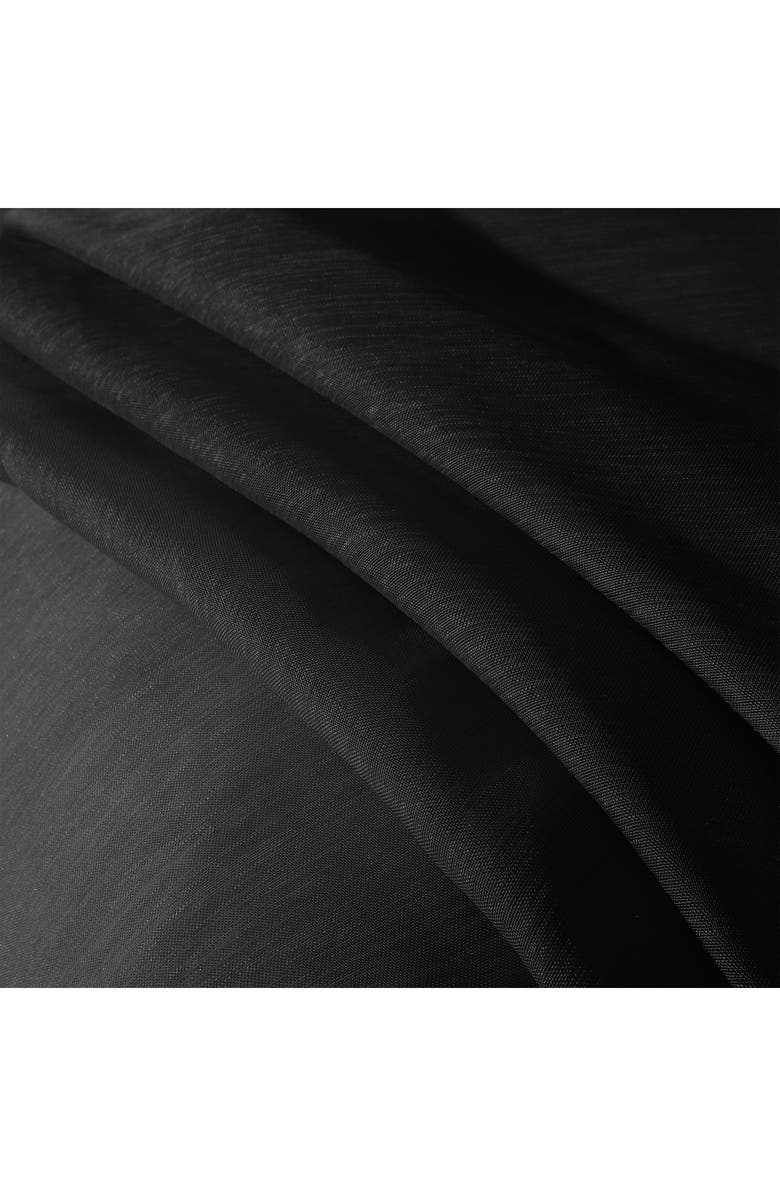 DAINTY HOME Set of 2 Sheer Curtain Panels, Alternate, color, Black