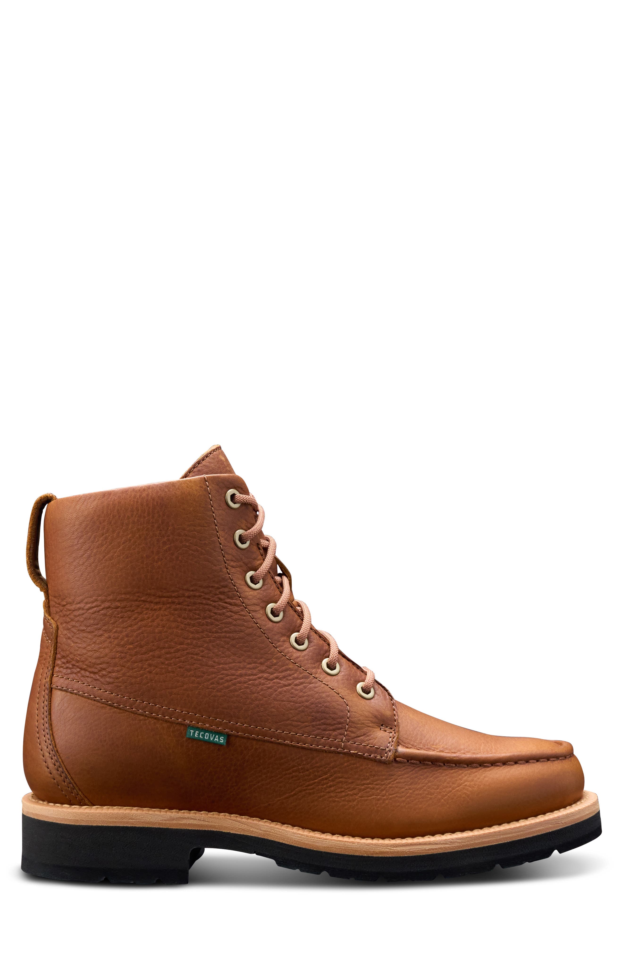Tecovas The Rugged Moc Toe Boot, Alternate, color, Saddle Cowhide