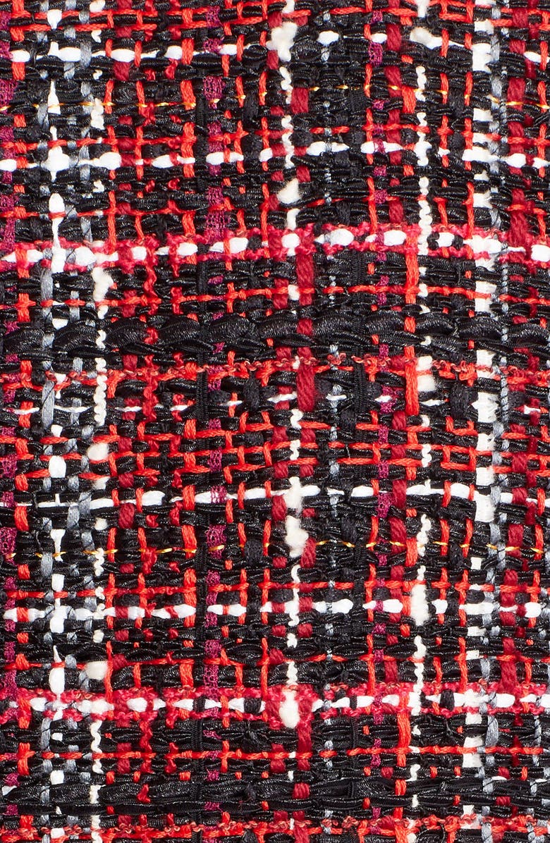 McQueen Alexander McQueen Frayed Artisan Tweed Jacket, Alternate, color, 