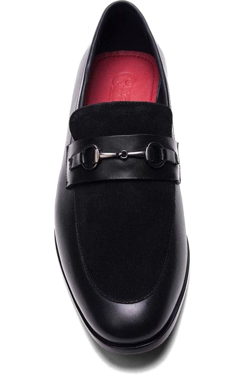 CARLOS SANTANA Lucien Bit Loafer, Alternate, color, Black Leather