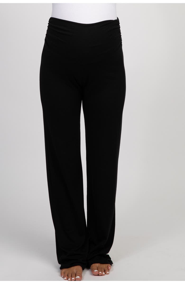 PinkBlush Foldover Lounge Pants, Alternate, color, Black