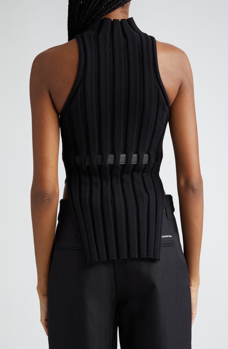 Alexander Wang Belted Rib Sweater Tank, Alternate, color, 