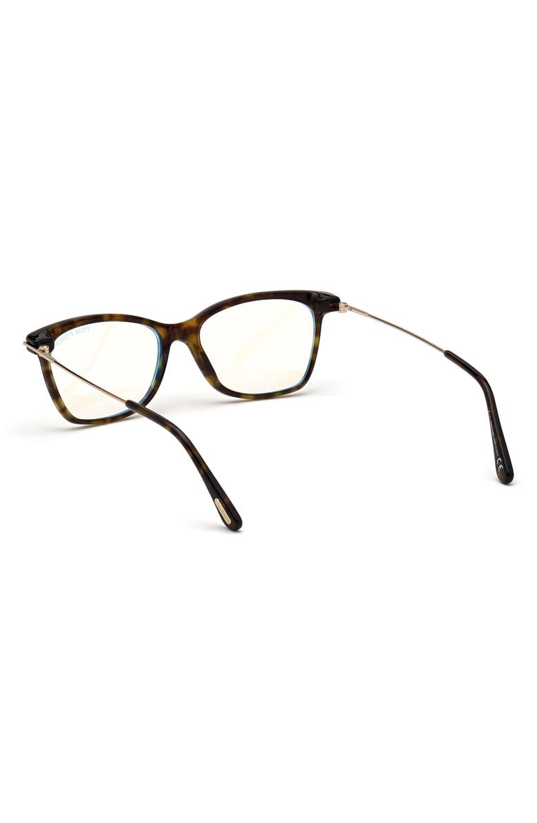 TOM FORD 52mm Square Optical Glasses, Alternate, color, 
