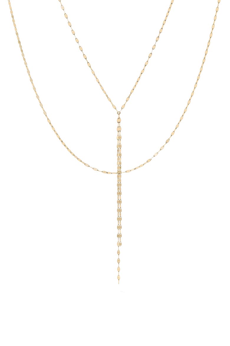 Blake 14K Gold Lariat Necklace, Alternate, color, YELLOW GOLD