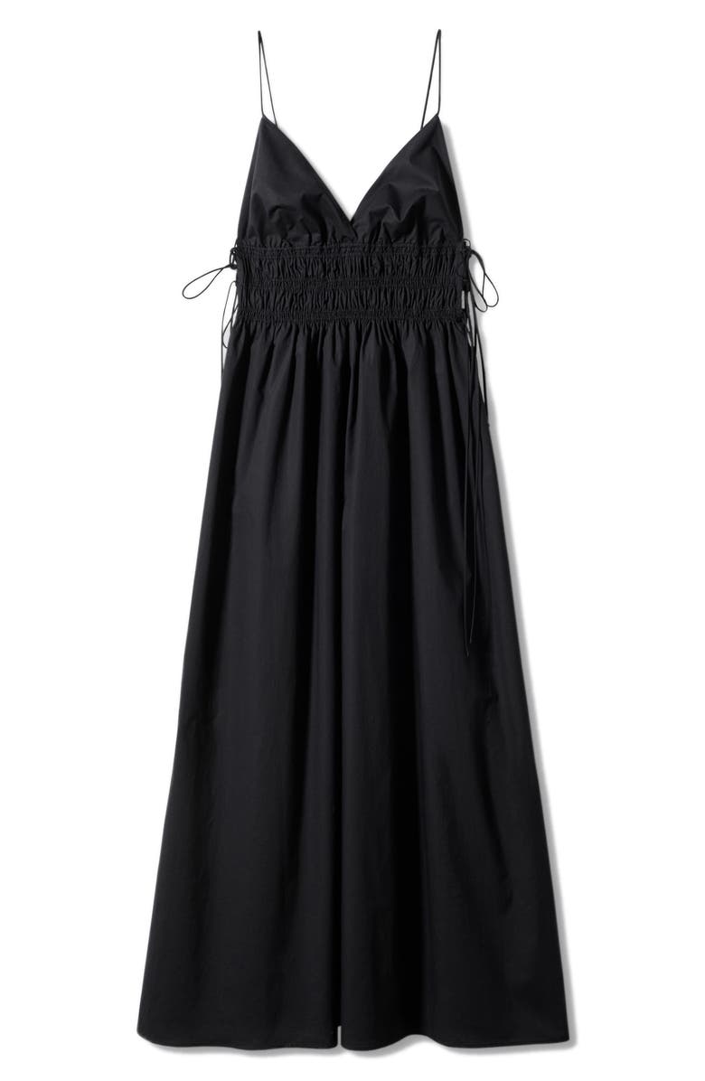 MANGO Smocked Cotton Maxi Dress, Alternate, color,