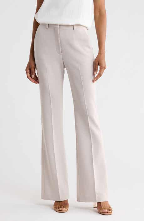 Theory Demitira High Waist Flare Leg Pants
