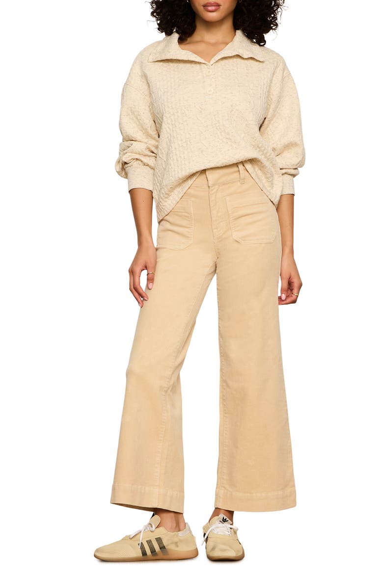 Halley Relaxed Pullover, Alternate, color, HEATHER BONE