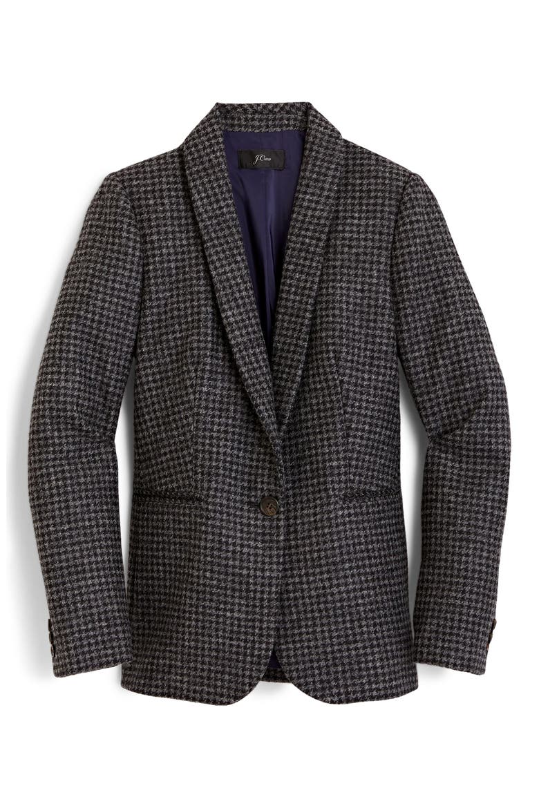 Parke Houndstooth Wool Blazer, Alternate, color, BLACK SLATE