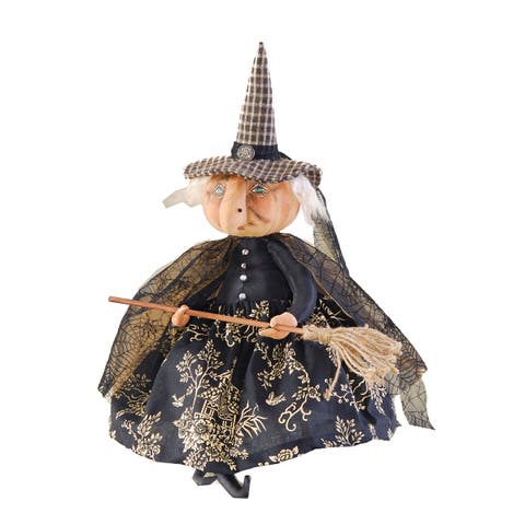 Naomi Witch Large Folk Art Halloween Figurine Doll 23"