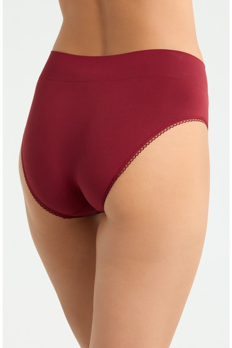 Feeling Flexible High Cut Briefs, Alternate, color, CABERNET