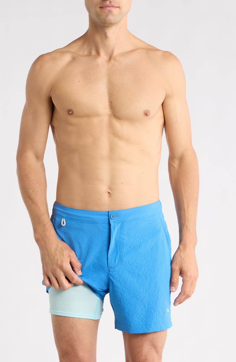 Tommy Bahama Amalfi Shores Swim Trunks, Alternate, color, Campanula