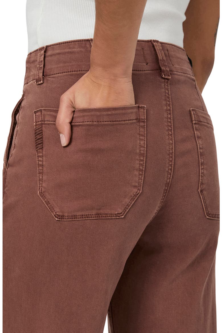 Brooklyn High Waist Crop Wide Leg Jeans, Alternate, color, VTG BRUNET