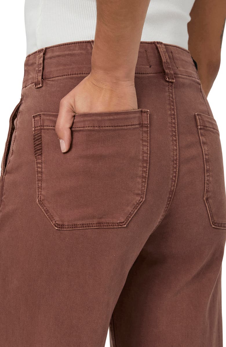 PAIGE Brooklyn High Waist Crop Wide Leg Jeans, Alternate, color, 