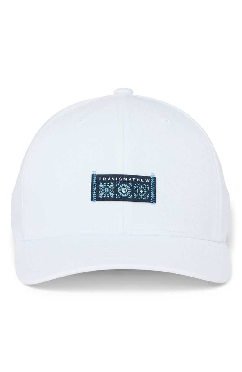 TravisMathew Museum Day Snapback Hat, Alternate, color, White