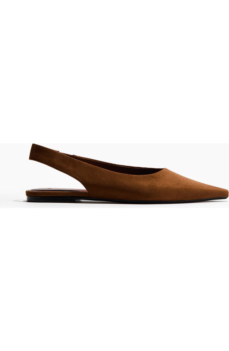 H&M Pointed Slingbacks, Alternate, color, Brown