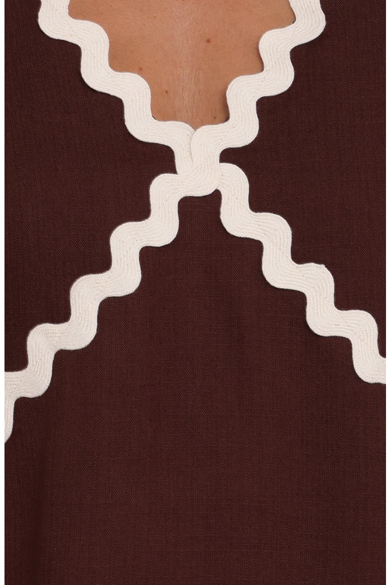 Lark Minidress, Alternate, color, BROWN