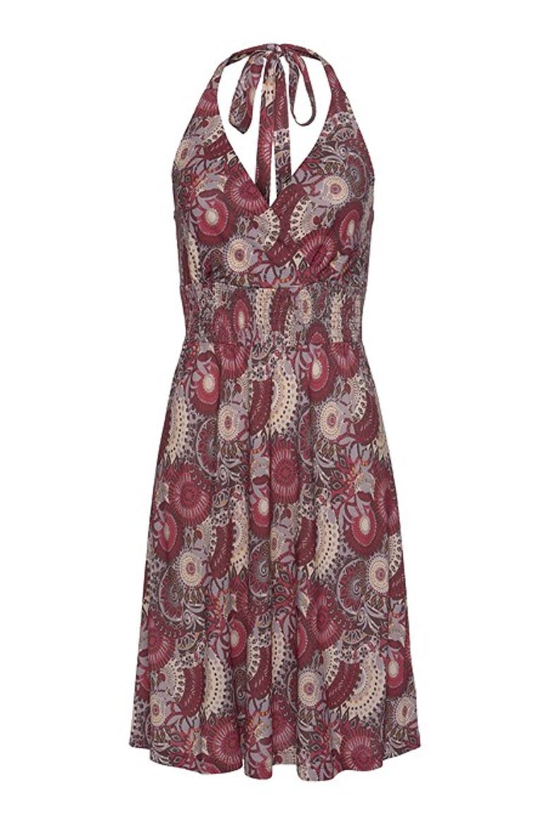 Women's Printed Halter Dress, Alternate, color, Purple Multi
