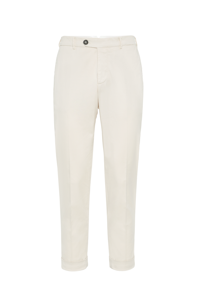 Brunello Cucinelli Gabardine garment dyed trousers, Main, color, 