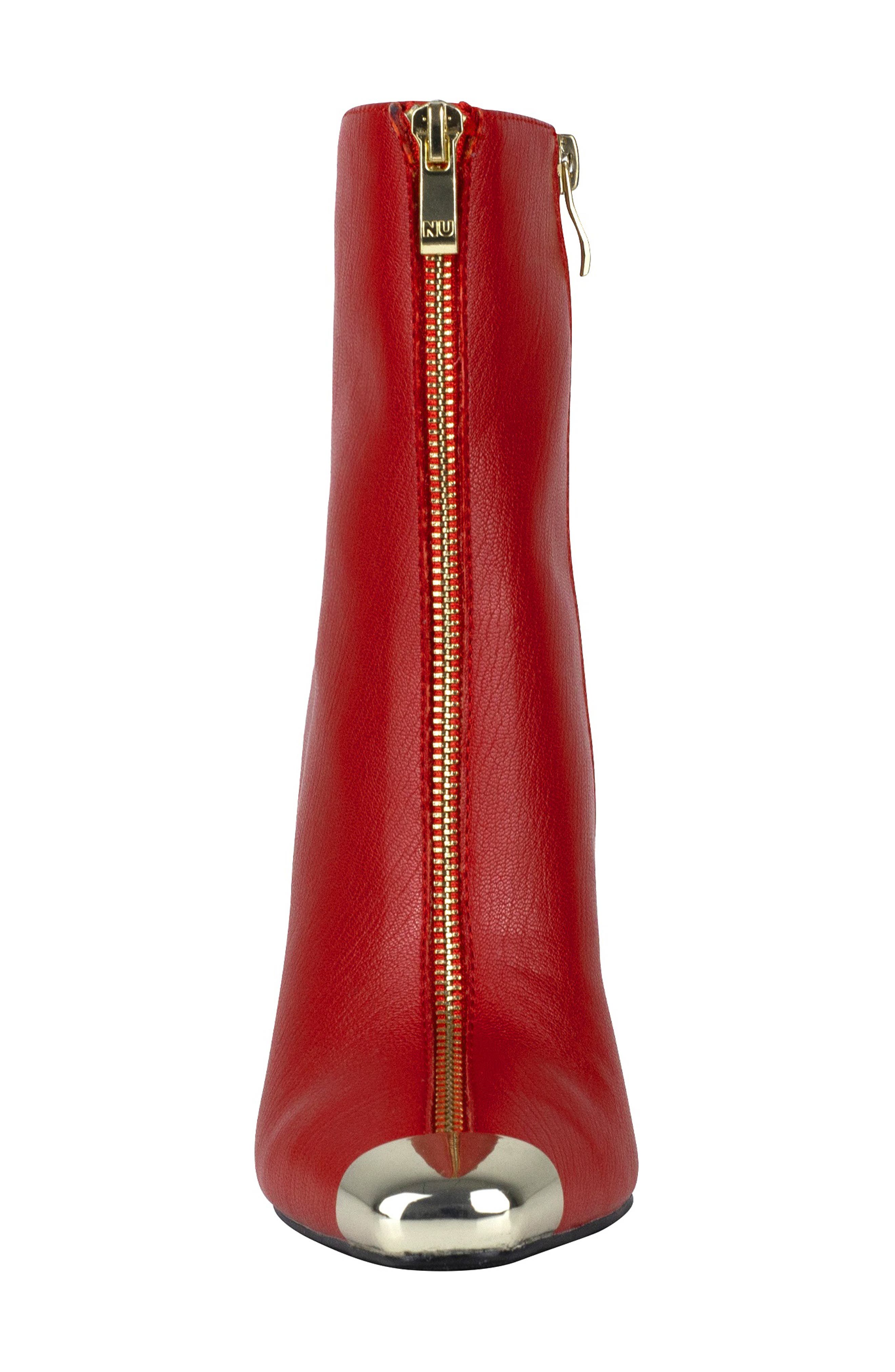 NINETY UNION Lovely Zipper Boot, Alternate, color, Red
