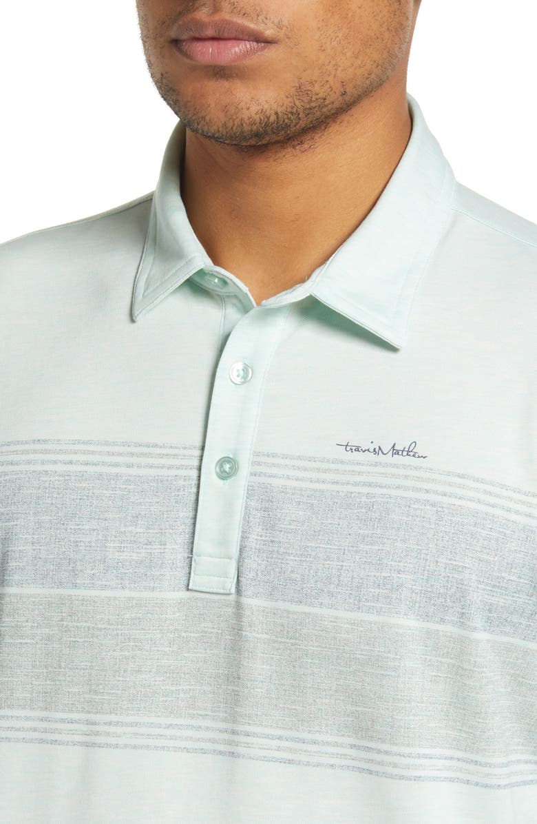 TravisMathew Infinite Wishes Stripe Polo, Alternate, color, 