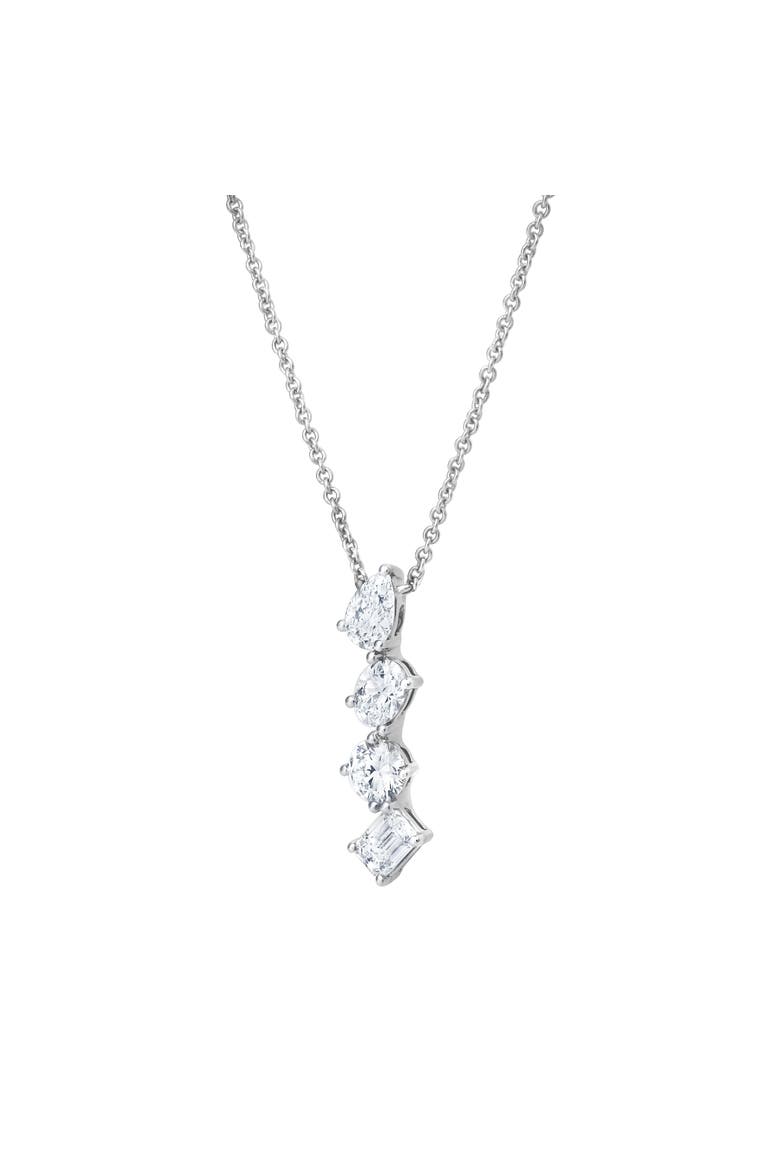 Nerisse 14K Gold Lab Grown Diamond Necklace - 1.5 Ct, Alternate, color, 14K White Gold