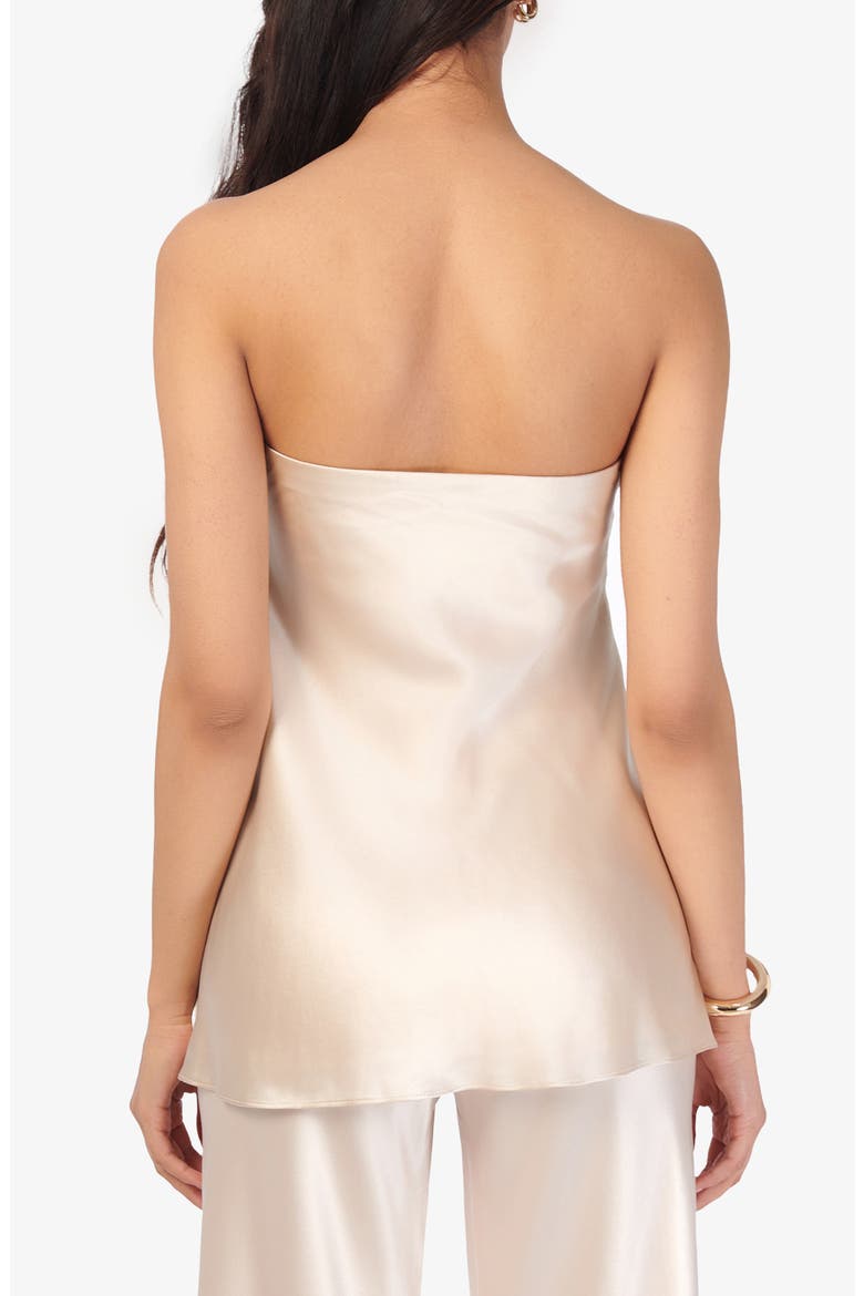 Bonita Strapless Silk Top, Alternate, color, OAT