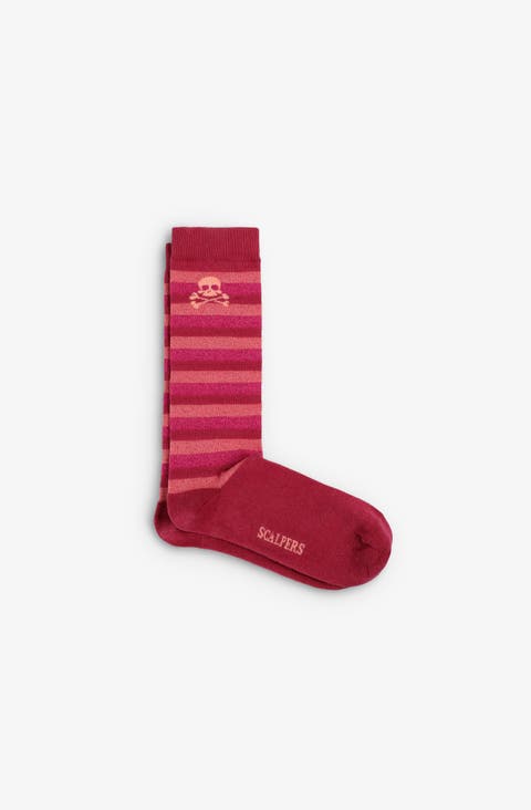 L Lurex Stripes Sock Girls