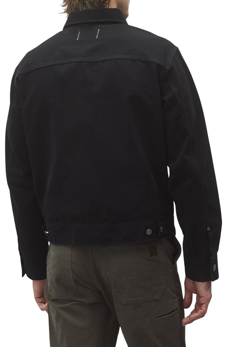 Reigning Champ Cotton Canvas Grounds Jacket, Alternate, color, Black