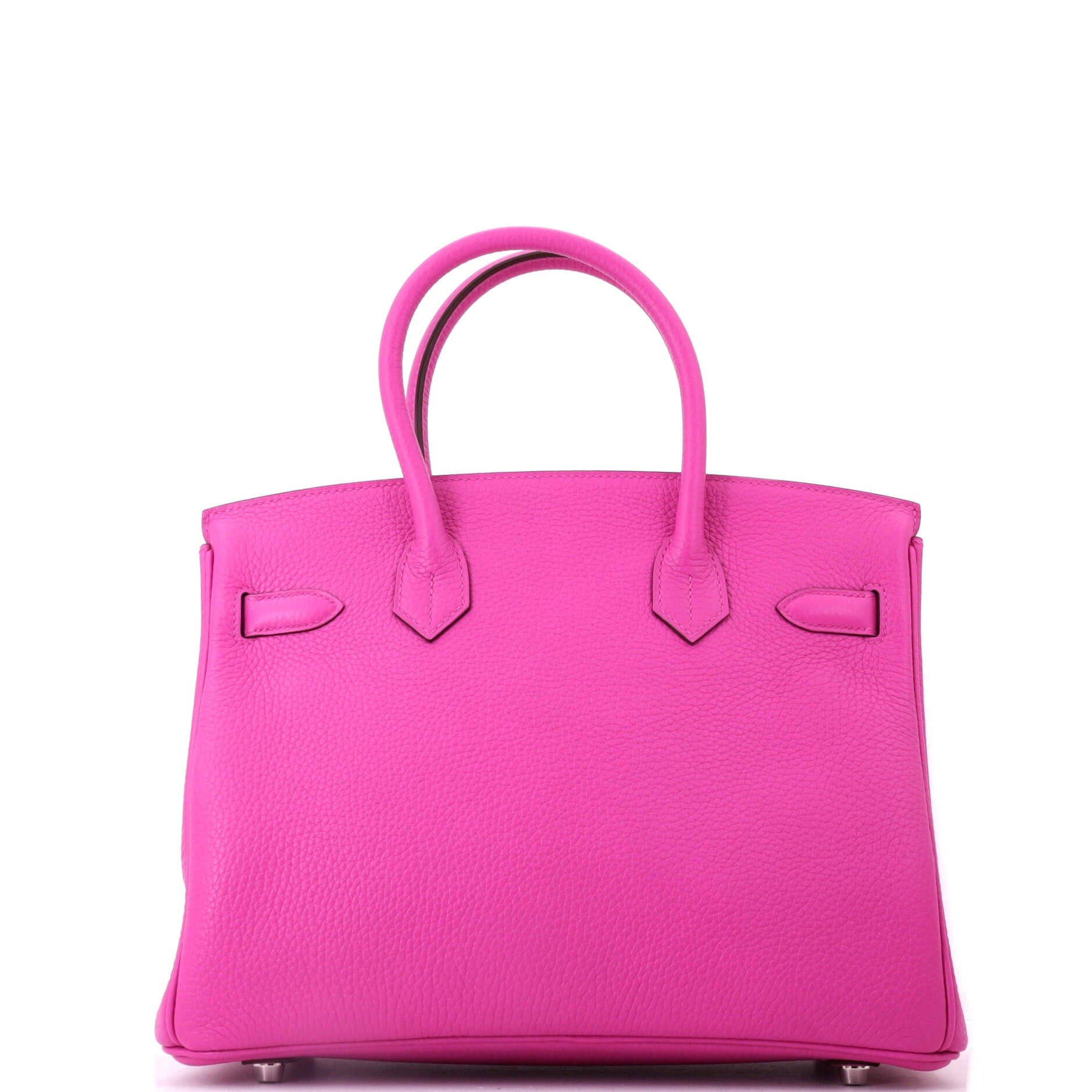 Pre-Owned Hermes Birkin Handbag Pink Clemence with Palladium Hardware 30, Alternate, color, Magnolia