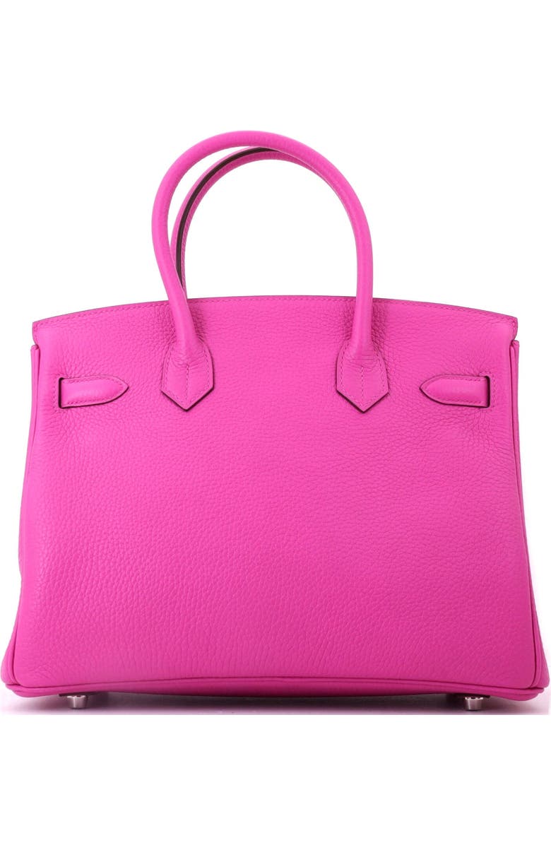 Pre-Owned Hermes Birkin Handbag Pink Clemence with Palladium Hardware 30, Alternate, color, Magnolia