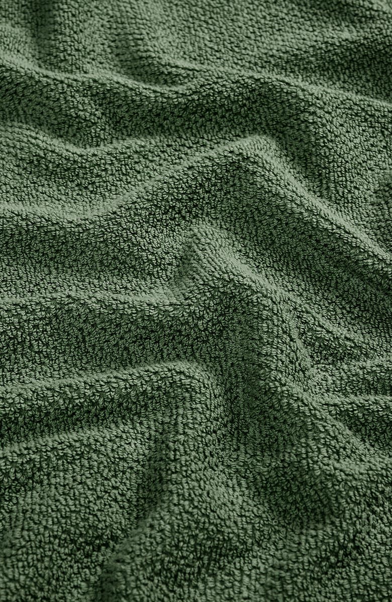 Woven & Weft 2-Pack Cotton Bath Towels, Alternate, color, Forest Green