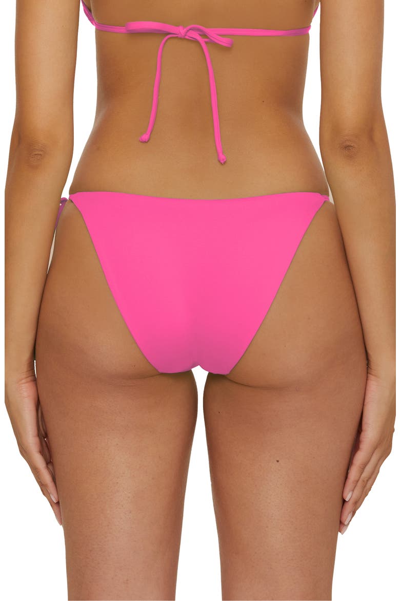 Color Code Side Tie Bikini Bottoms, Alternate, color, ROSE BERRY