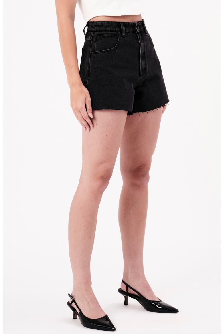 Venice Heidi Cutoff Denim Shorts, Alternate, color, WASHED BLACK