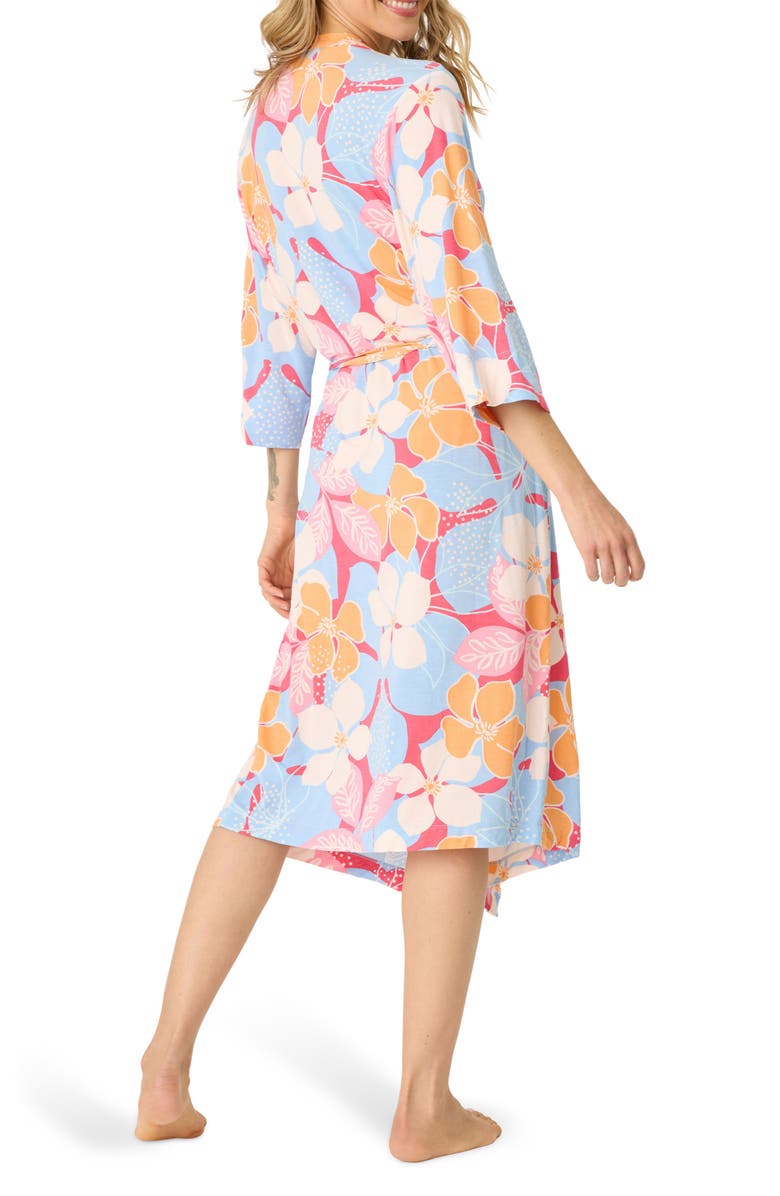 PJ Salvage Tropical Dreams Print Robe, Alternate, color, 