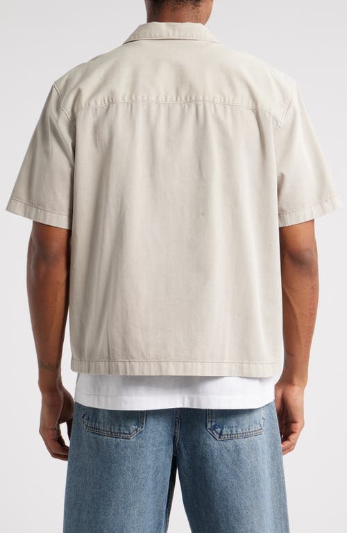 Bp. Short Sleeve Mechanic Shirt In Grey Owl