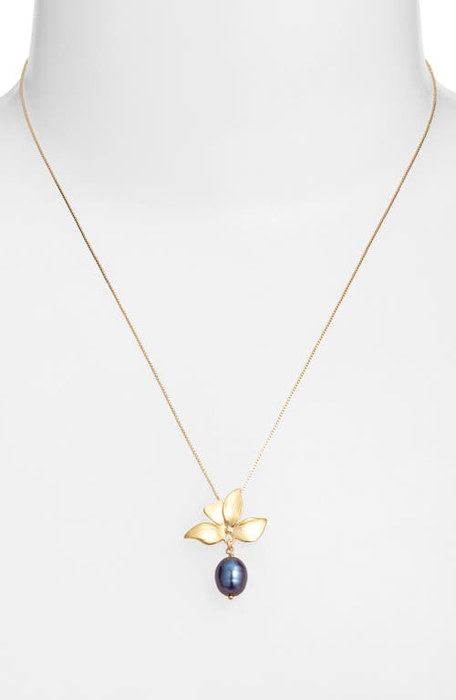 Set & Stones Maeve Freshwater Pearl Pendant Necklace In Gold