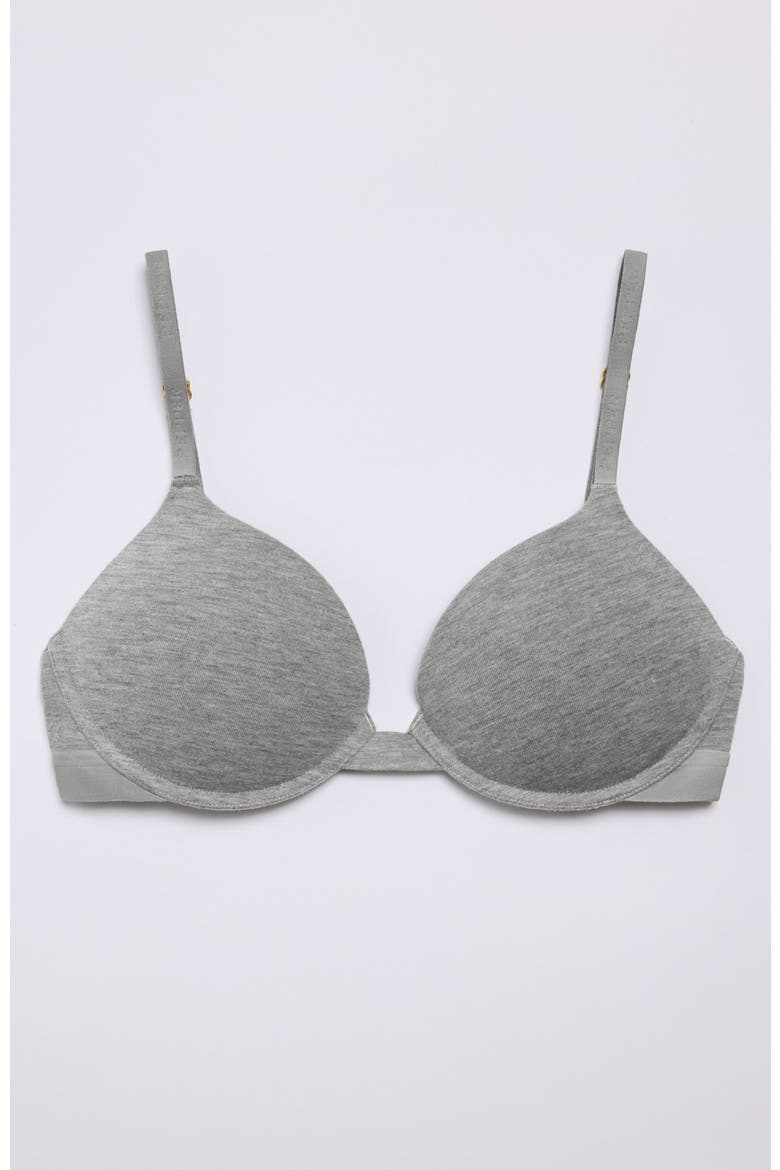 Supima® Cotton Lift Up Bra, Alternate, color, Heather Grey