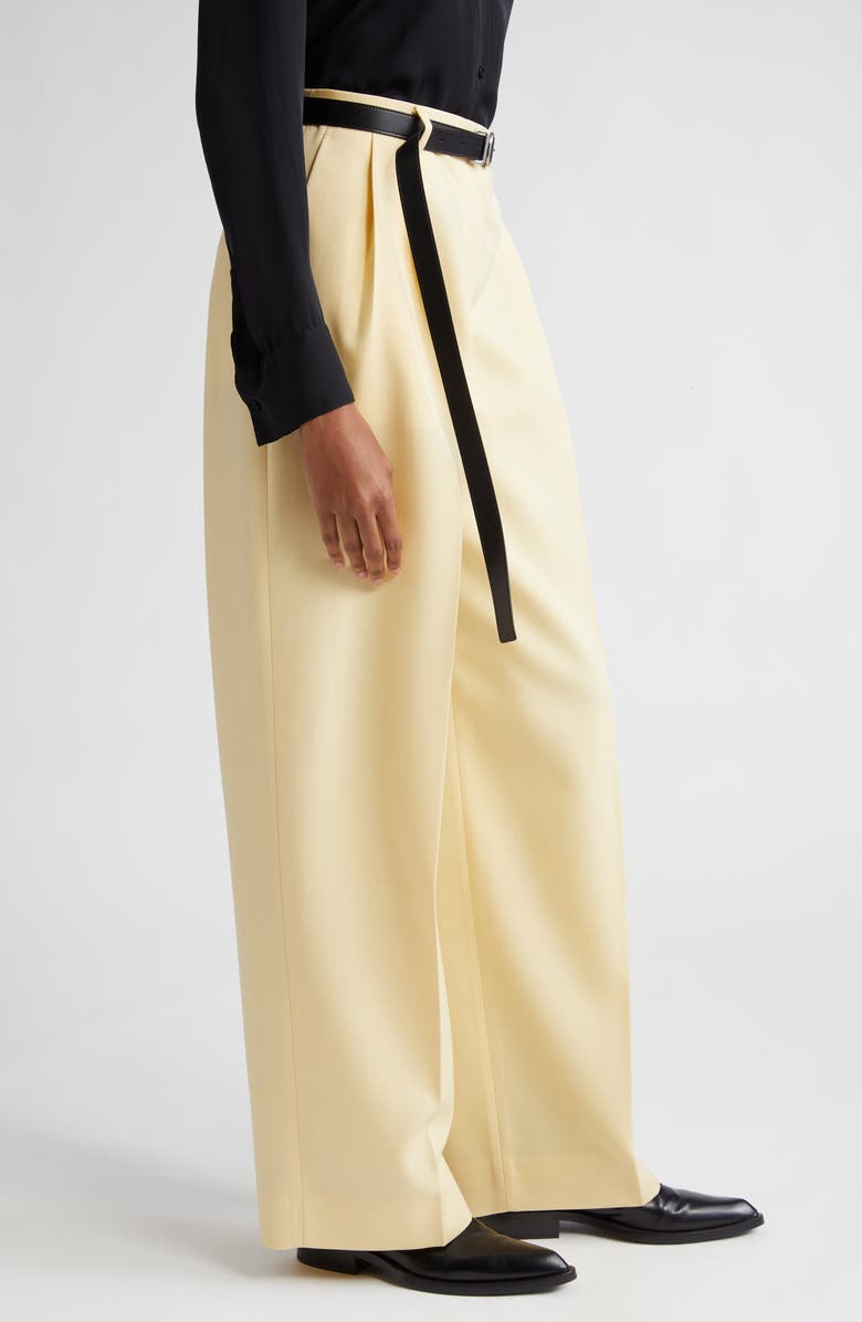 Jil Sander Relaxed Pleat Wide Leg Pants, Alternate, color,