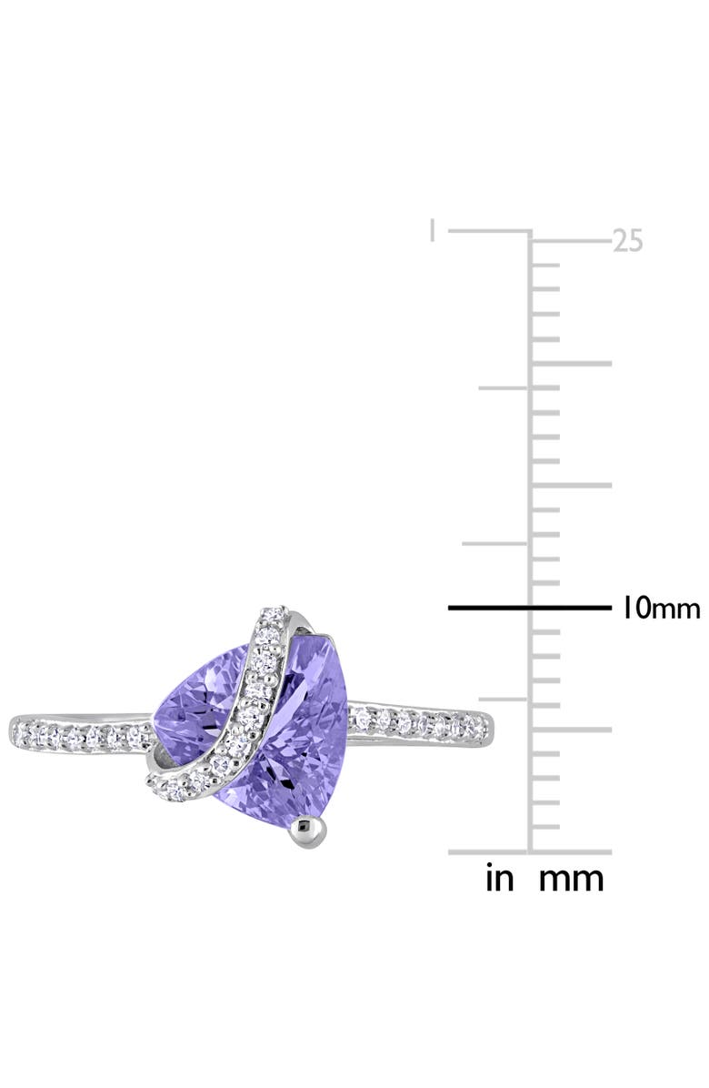 Julianna B. Tanzanite & Diamond Wrap Ring Sterling Silver, Alternate, color,