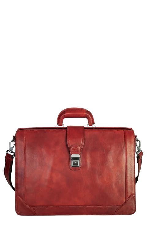 Luxurious Litigator Leather Briefcase
