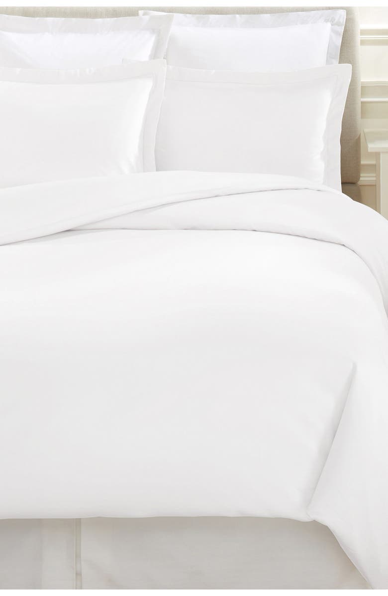 MELANGE HOME 400 Thread Count Cotton Supima Cotton Duvet Set, Main, color, White