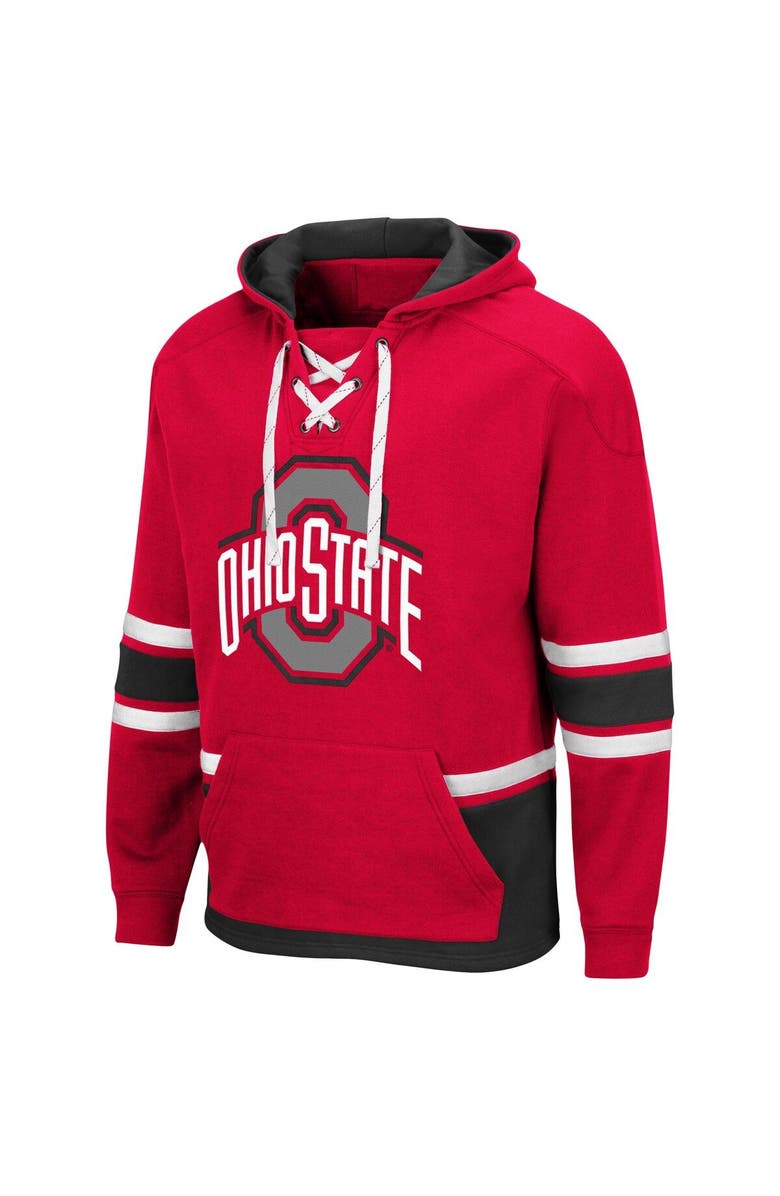 COLOSSEUM Men's Colosseum Scarlet Ohio State Buckeyes Lace Up 3.0 Pullover Hoodie, Alternate, color, Scarlet